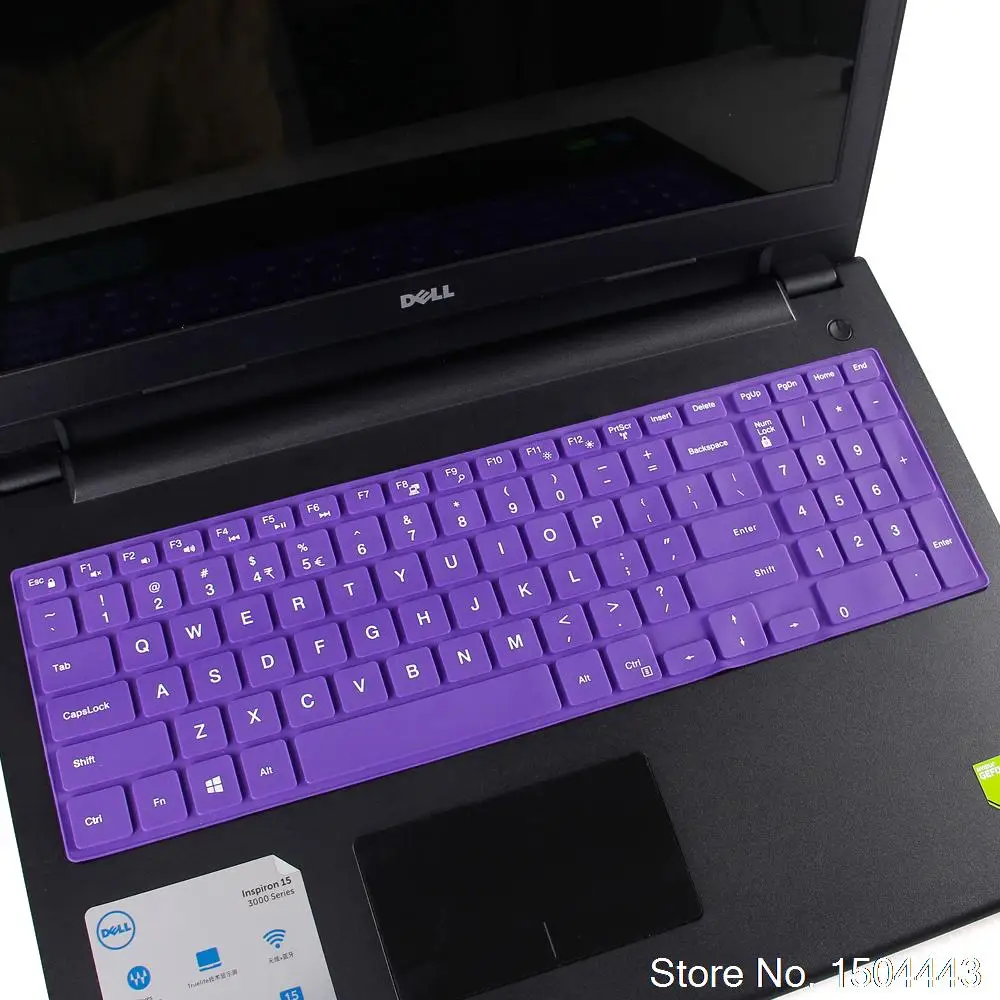 allpurple Ноутбук 15,6 17,3 дюйм чехол для клавиатуры для ноутбука Dell Inspiron 15 5000 серии 5570 7559 3552 5555 7567 7577 5570 5770 5755 5759 - Цвет: allpurple