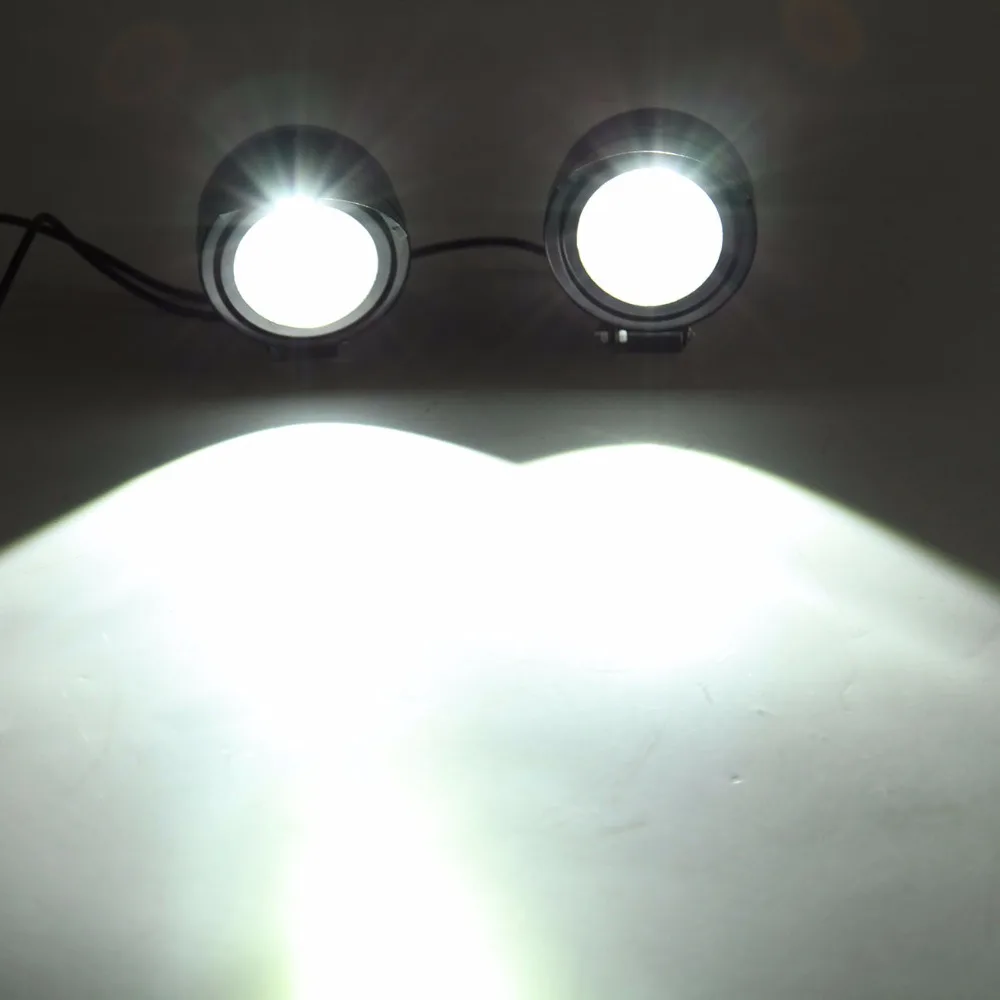 2X светодиодный Универсальный мотоциклетный противотуманный светильник
