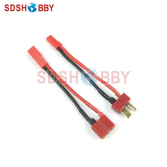 Штекер JST + T штекер A B с силиконовым кабелем 18awg L60 мм|t plug|jst plugsilicone cable |