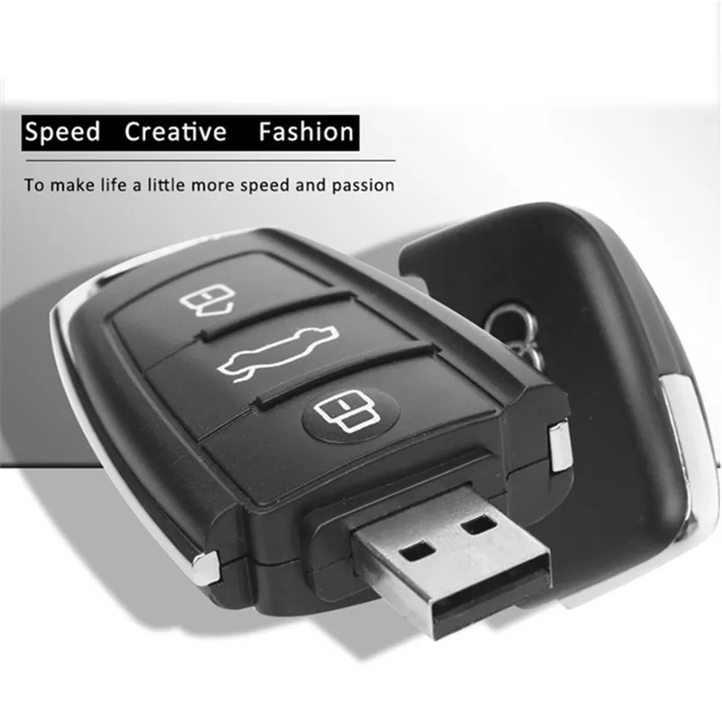 2019 новый автомобильный ключ Usb флеш накопитель 128 ГБ Флешка 32 16 8 4 креативный палка