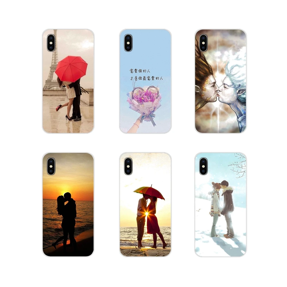Мягкий чехол сумка для пары Kiss Love Man Woman Grunge Huawei G7 G8 P7 P8 P9 P10 P20 P30 Lite Mini Pro P Smart Plus 2017 2018