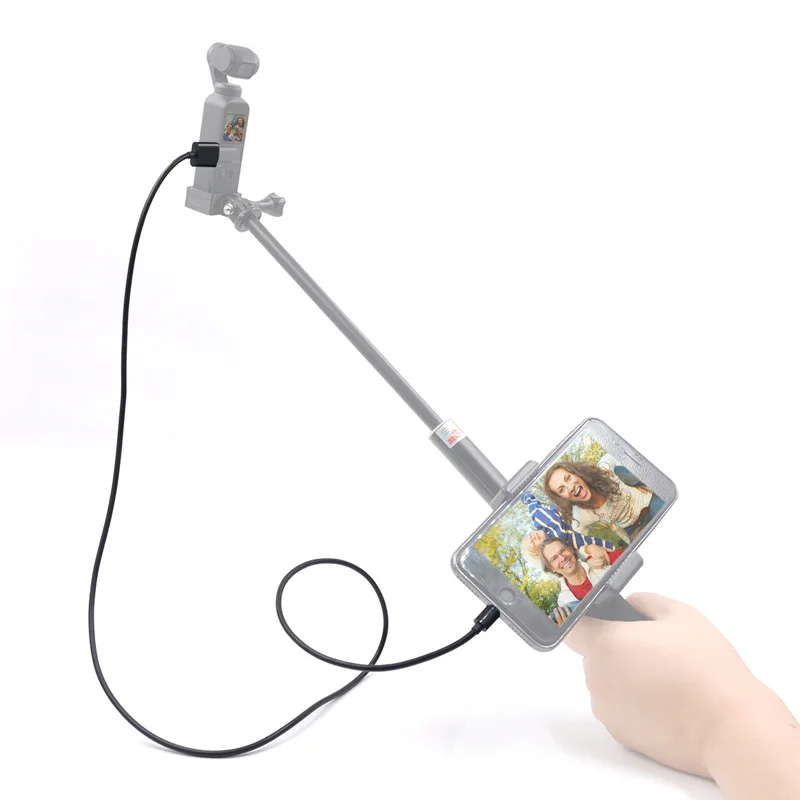 Штатив для селфи 100 см длина кабеля передачи данных крепление dji osmo Pocket ручной