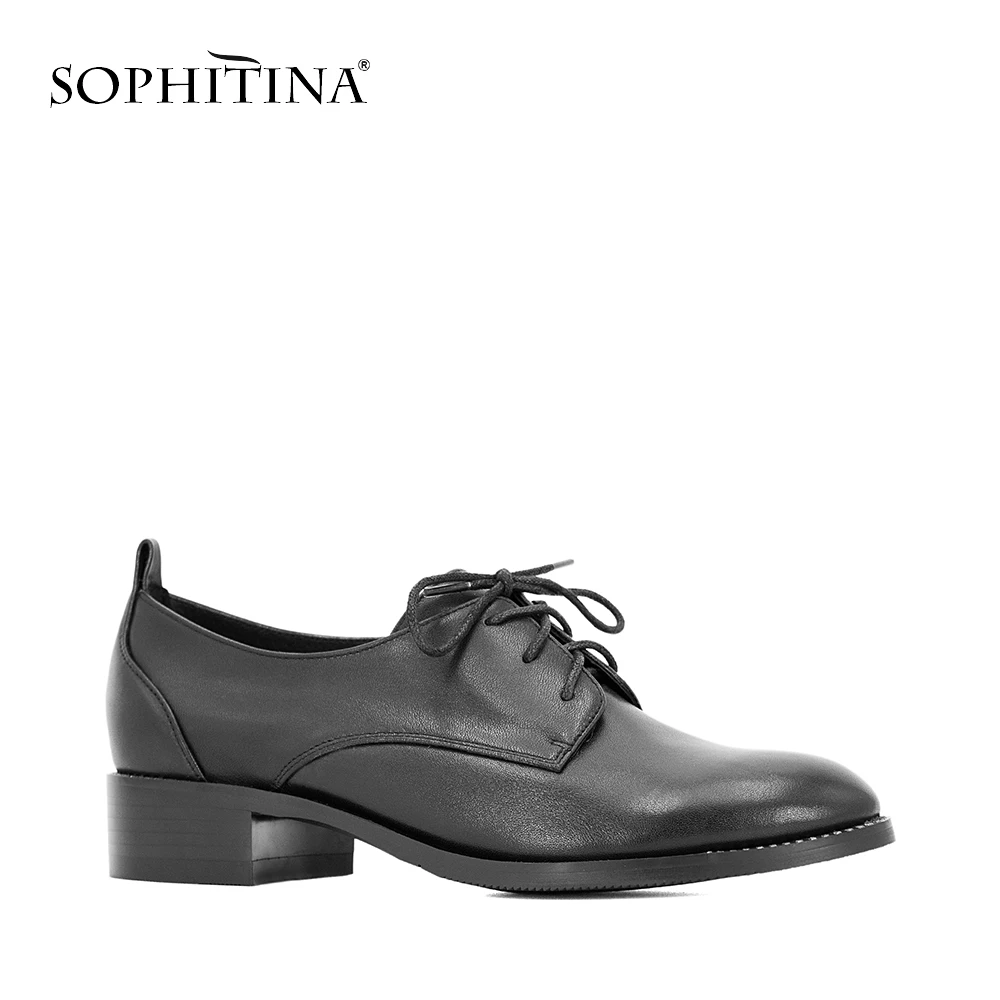 SOPHITINA/Стильные брендовые ботиночки из натуральной кожи подкладка свиной кожи.