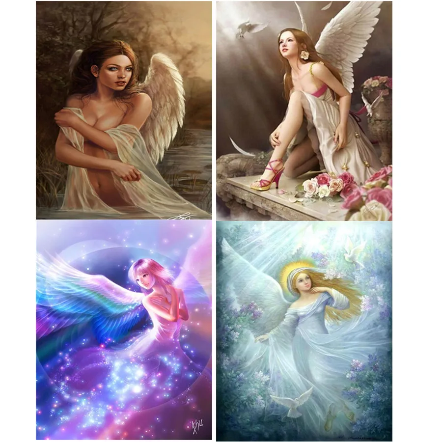 5D сделай сам алмазная живопись полная вышивка девочка ангел мозаика крестиком