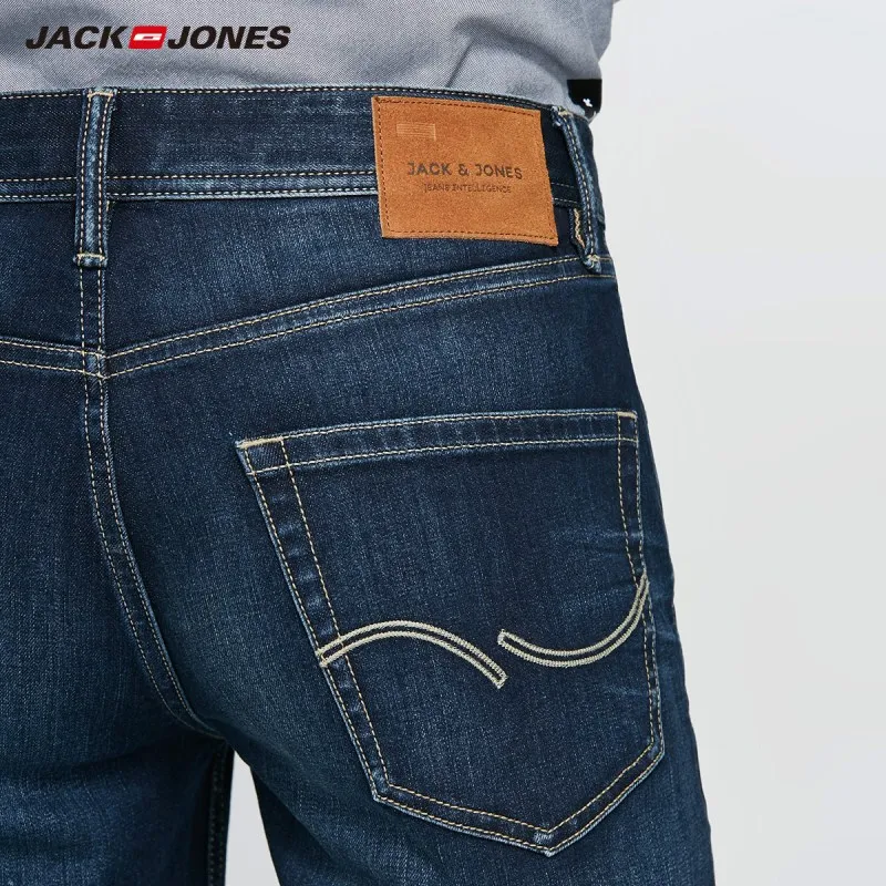 JackJones мужские повседневные потертые прямые облегающие джинсовые шорты до колена