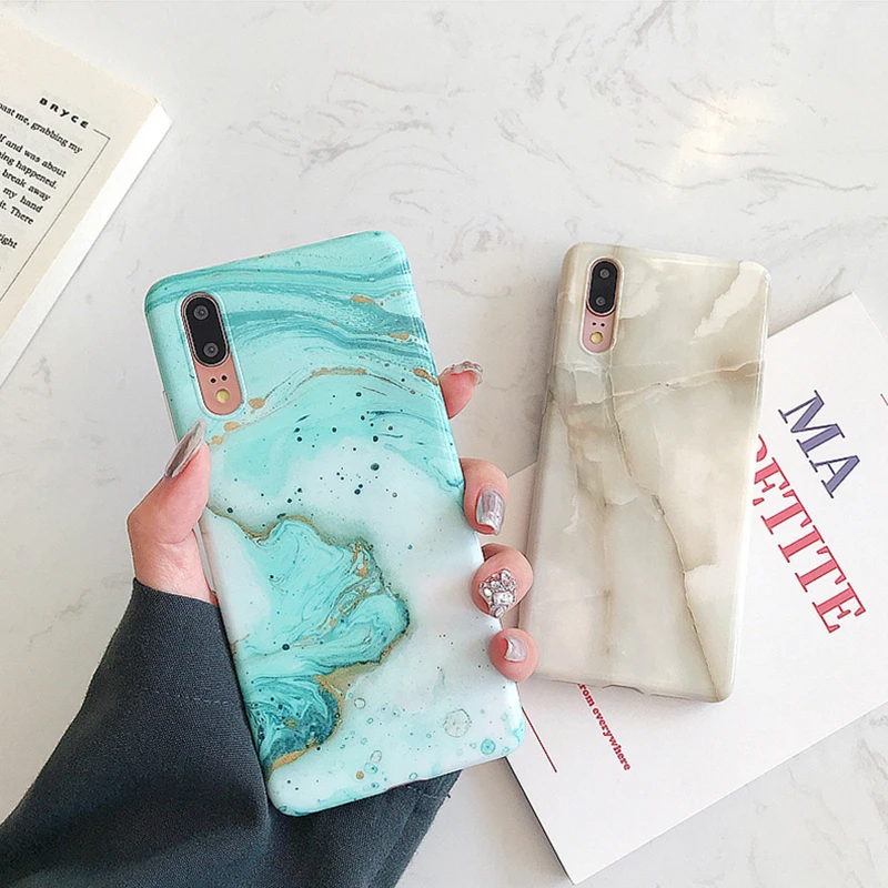 Классический Мраморный чехол для huawei P20 P30 mate 20 Pro lite с текстурой камня, мягкий чехол для huawei mate 30Pro Nova 4 5Pro, чехол для задней панели s