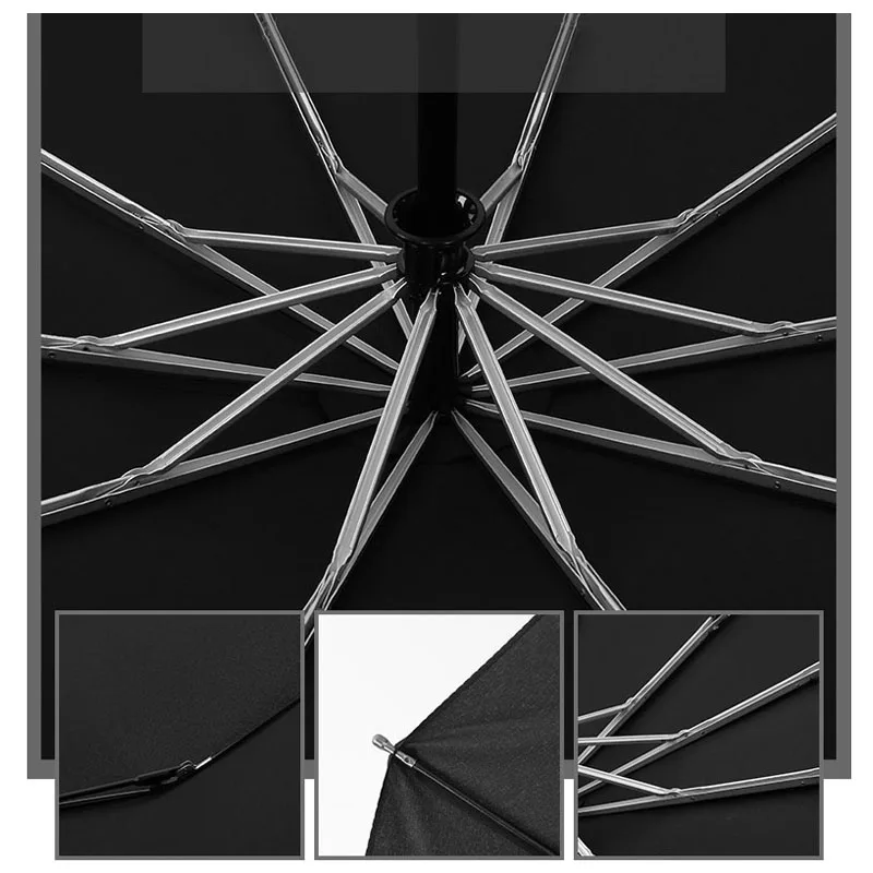 Ветрозащитные Зонты полностью автоматические мужские и женские три складных