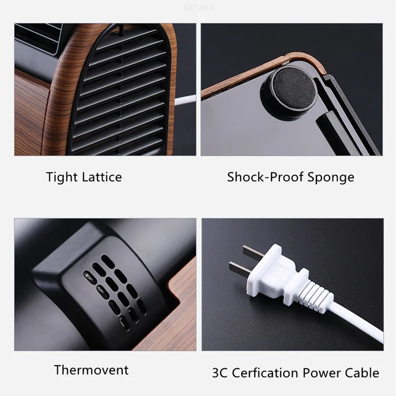 

Kbxstart Mini Small Desk Bladeless Fan Table Portable 45 Degree Angle Cooler Fans With Double Turbine Third Gear Strong Wind
