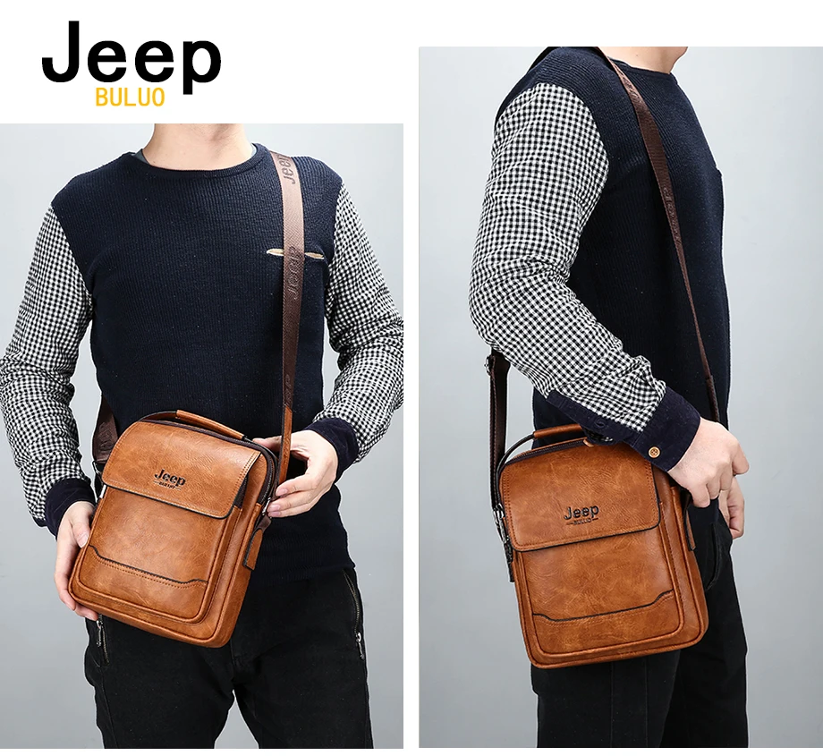 Бренд JEEP BULUO, мужские сумки, высокое качество, кожа, Shouder, сумка-мессенджер для мужчин, модные, повседневные, через плечо, тоут, сумки, стиль