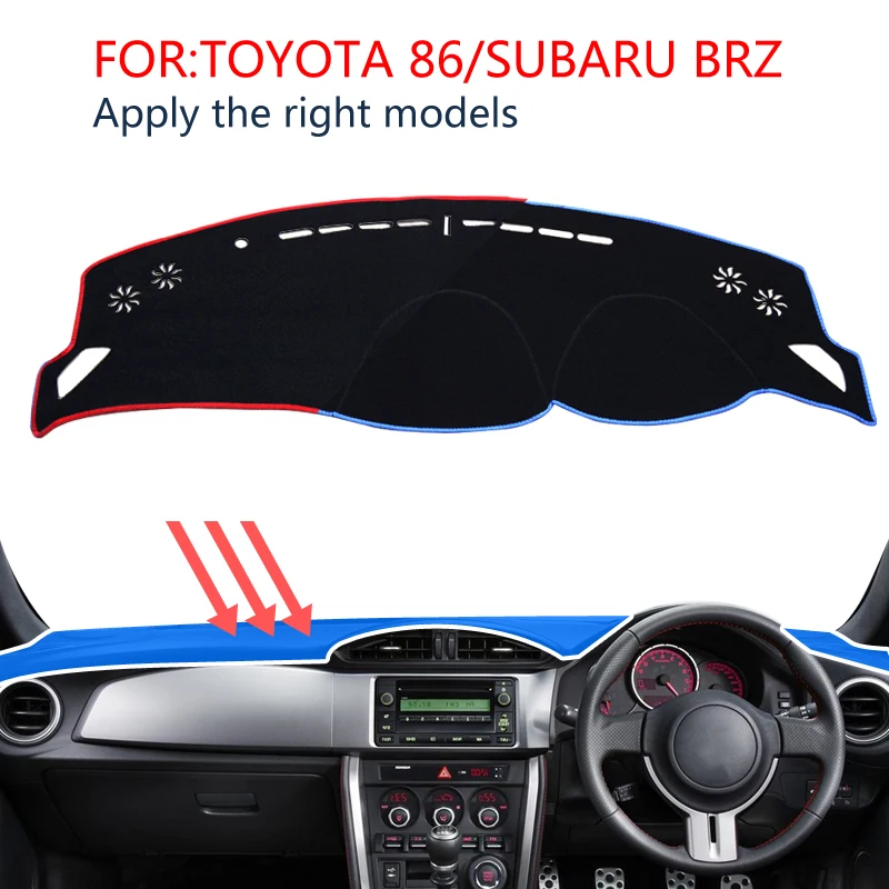 Коврик для приборной панели smabee черный коврик чехол TOYOTA 86 Subaru BRZ 2012 2020 аксессуары