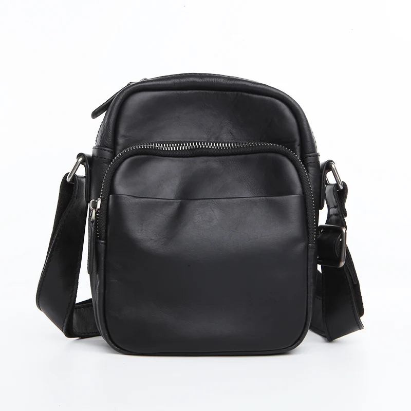 LANSPACE мужская кожаная сумка через плечо из натуральной кожи Маленькая