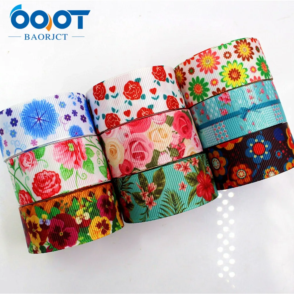 OOOT BAORJCT 175231 22 мм Цветочная серия печатная корсажная лента DIY Ручная работа