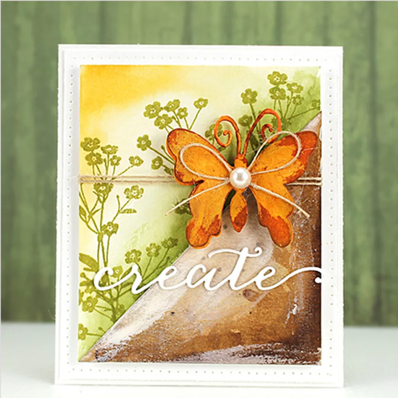 Письмо Create Inspire Die Metal Cutting Dies Stencil для сделай сам Скрапбукинг альбом декоративное