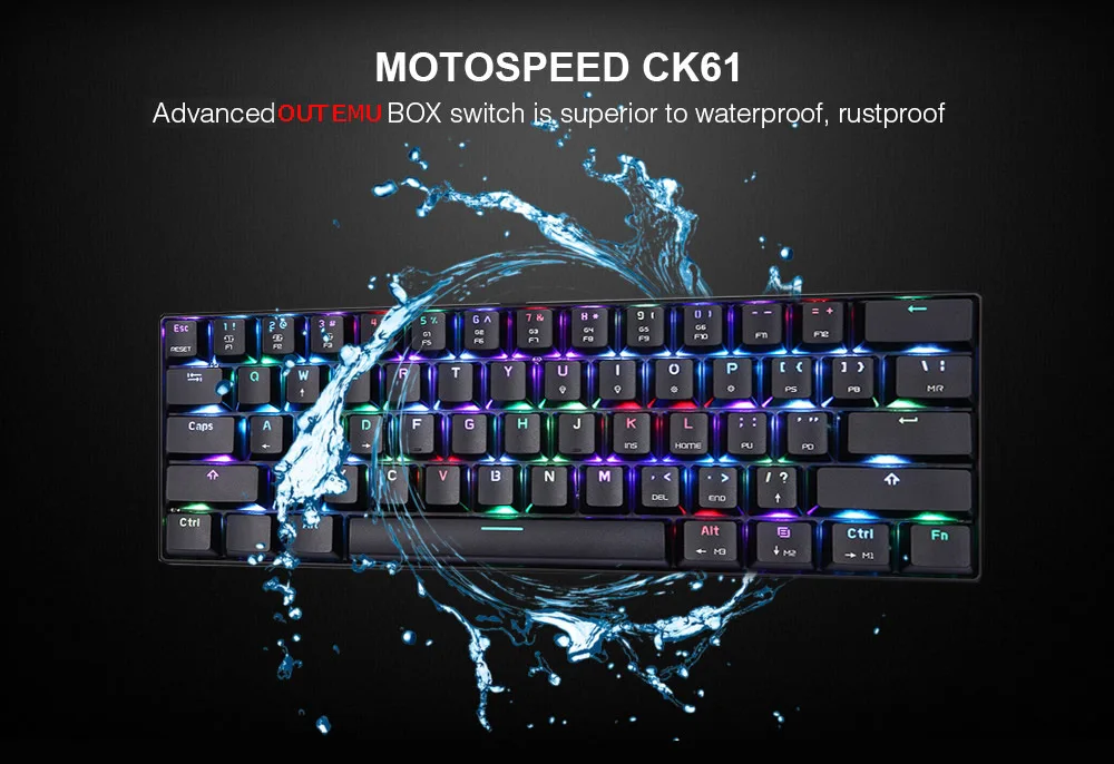 MOTOSPEED CK104 RGB подсветка русская английская механическая клавиатура анти-ореолы игровая клавиатура для Teclado Игровой Компьютер ТВ коробка