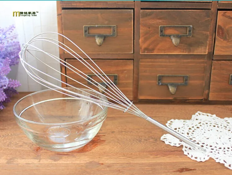 1 шт. миксер для взбивания яиц из нержавеющей стали молочного крема масла венчика