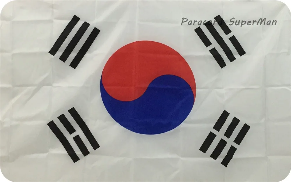 10 шт./лот Taegukgi корейский флаг 3 фута x 5 футов висящий южнокорейский баннер 150x90 см