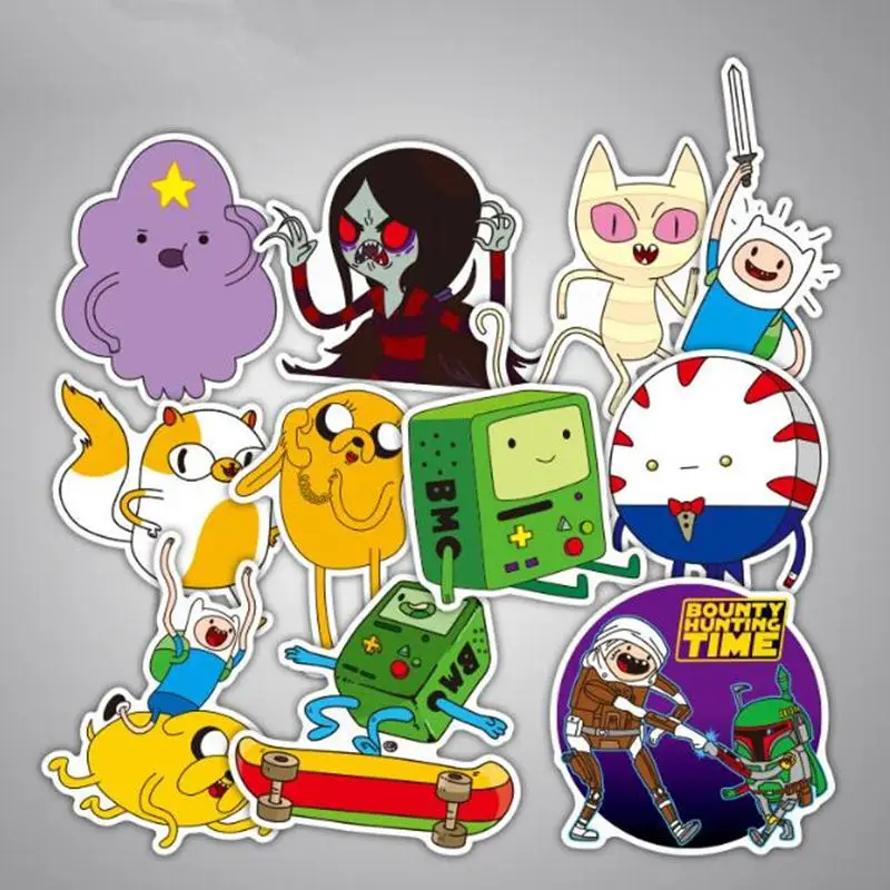 29 шт./лот аниме время приключений граффити наклейки бренды для багажа чемодан