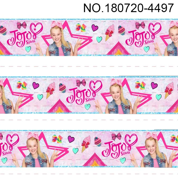 10 ярдов-Различные размеры-корсажная лента JOJO gilr-лента jojo с принтом lovely girl | Дом и