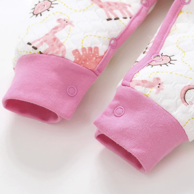 2019 spring and autumn baby infant clothes cotton long-sleeved hay Siamese romper boy girl cartoon single piece | Детская одежда и