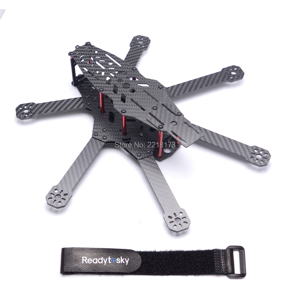RD 290 290 мм RD290 карбоновое волокно Hexacopter Рамка 6 оси 3K Углеродное волокно для FPV uav