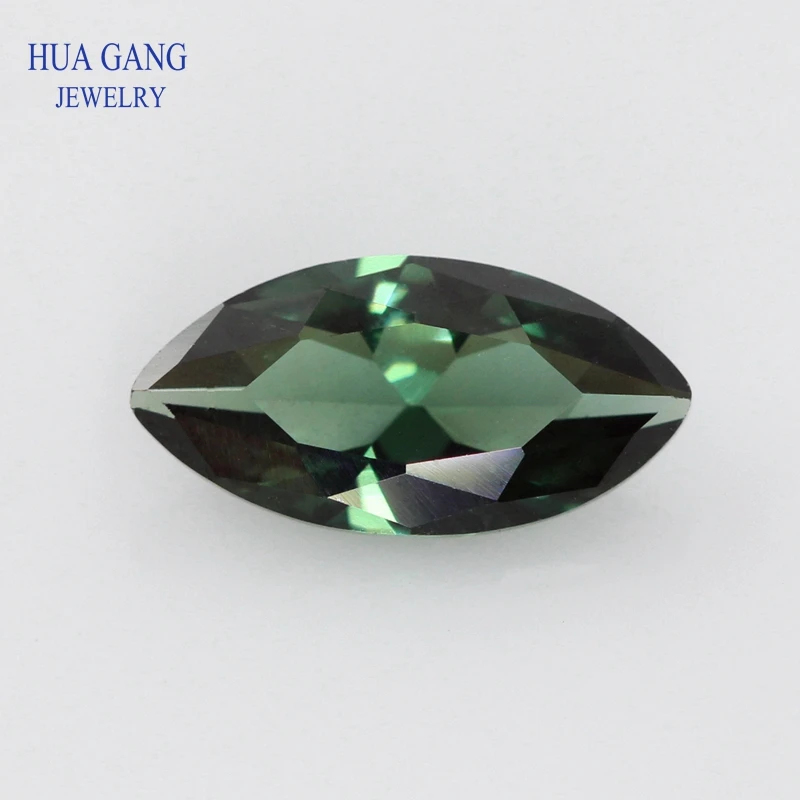 

152# Spinel Green Marquise Shape Brilliant Cut Synthetic Spinel Stone For Jewelry Size 1.5x3-7x14mm Free Shipping