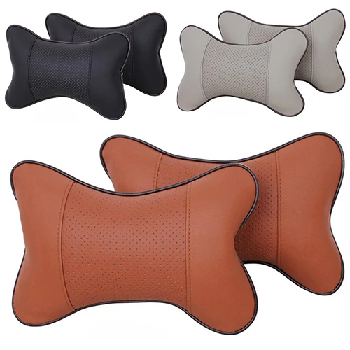 Универсальная автомобильная подушка для шеи PVC кожа Обувь с дышащей сеткой Авто