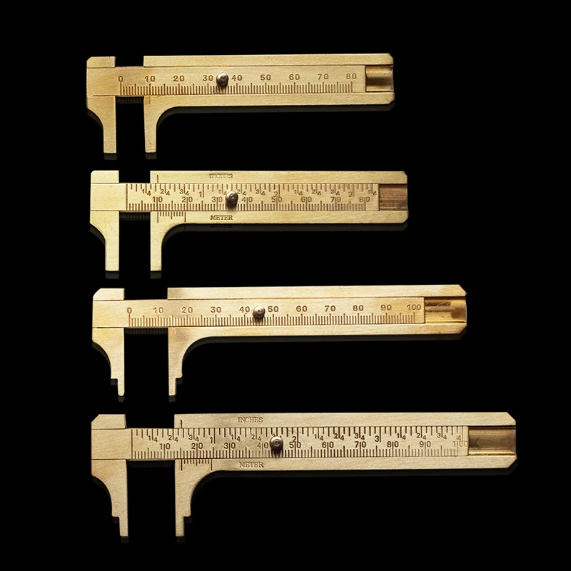 Высококачественный инструмент для измерения шитья винтажная латунная линейка