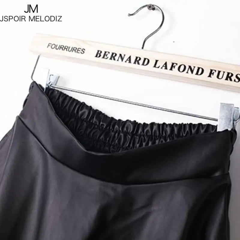 Модные Дамские туфли из PU искусственной кожи юбка 2017 Мода Extender Высокая Талия