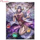 Набор для алмазной живописи 5D Японская женщина, Набор для вышивки квадратными стразамикруглыми стразами, вышивка крестиком, украшение для дома