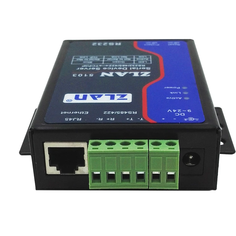 RS232 RS485 RS422 в Ethernet RJ45 конвертер последовательный порт сервер ZLAN5103 UDP режим DHCP DNS |