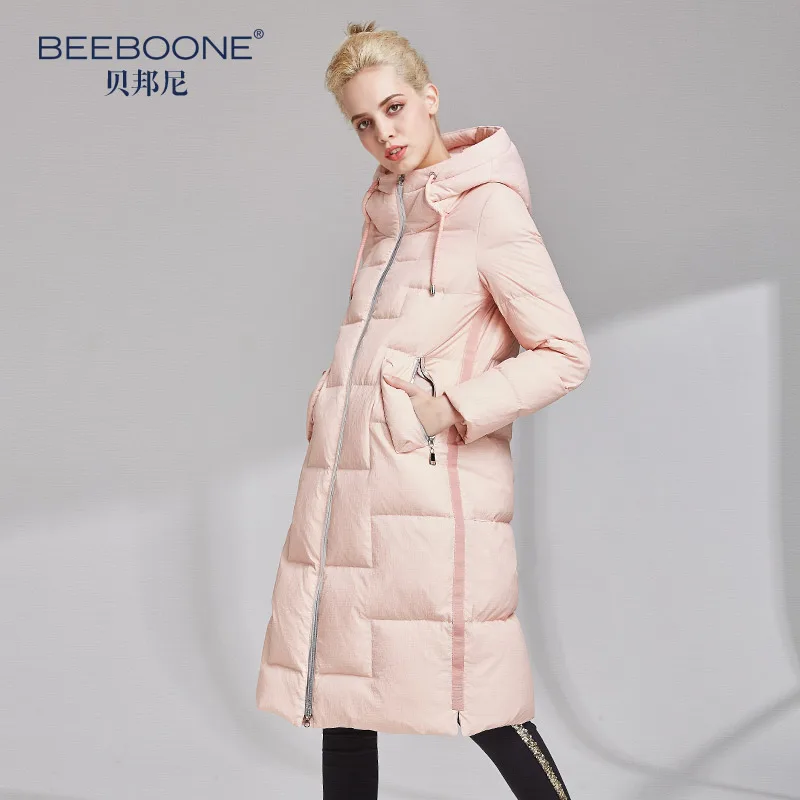 Женский длинный пуховик BEEBOONE теплый зимний 2018|Женские пуховики| |