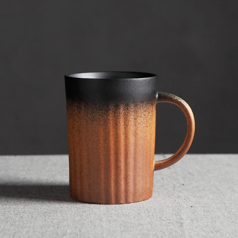 Большая кофейная кружка чайная чашка крутая керамическая Офисная градиентный