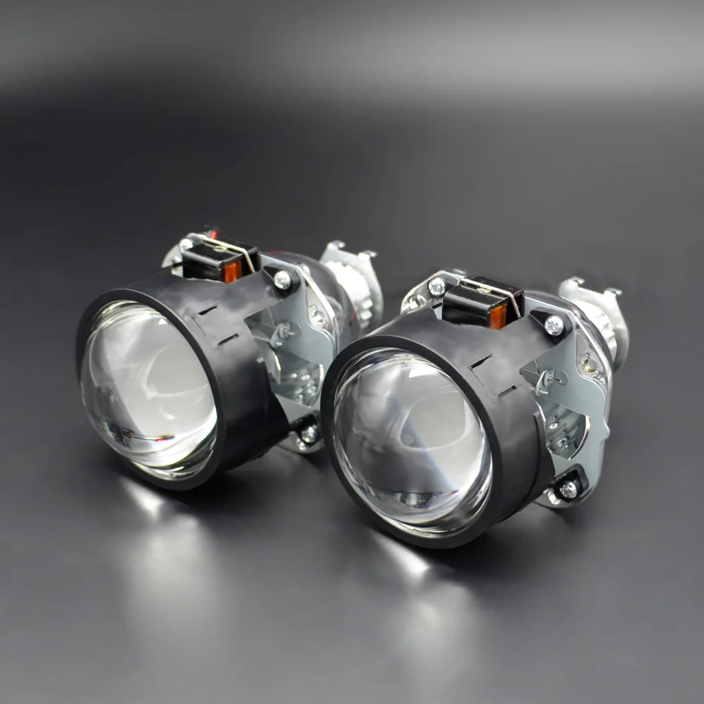 2 5 дюймовые мини линзы проектора bi xenon с DRL ангельские глазки кожухи подходят для H1
