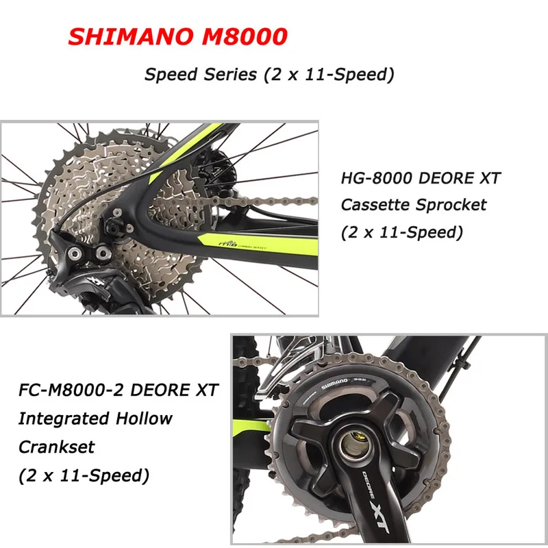 Горный велосипед углеродного волокна горный 27 5*17 карбоновый mtb с Shimano Deore XT M8000