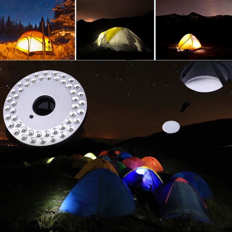 48LED Кемпинг Туризм Рыбалка Палатка ночник белый для двора сада газона
