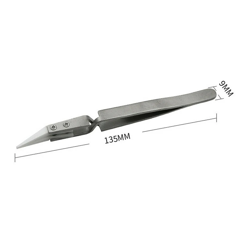 Антистатические обратные керамические Tweezers электронная сигарета термостойкие проводящие изогнутые прямые пинцеты 1 шт./3 шт