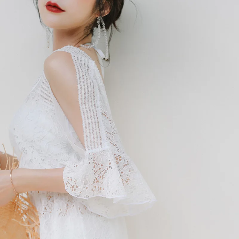 2021 женский белый комплект бикини с накидкой сексуальный купальный костюм летний