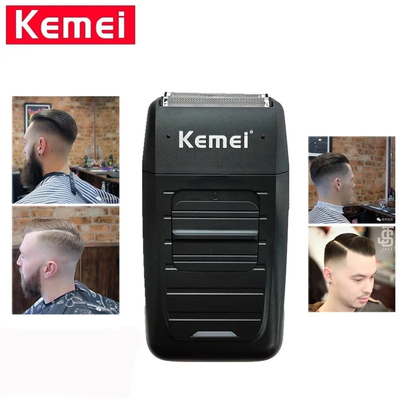 Kemei KM-1102 аккумуляторная бритва для мужчин с двойным лезвием