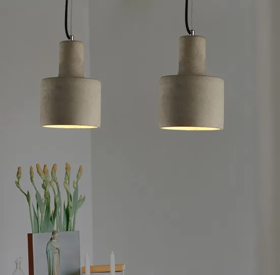 Креативный цементный подвесной светильник в стиле индастриал Лофт винтажные