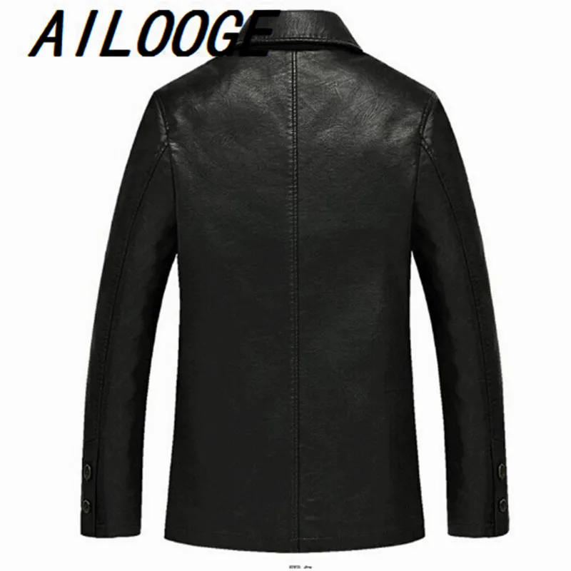 Кожаная куртка Мужская из мягкой кожи мужские деловые повседневные пальто