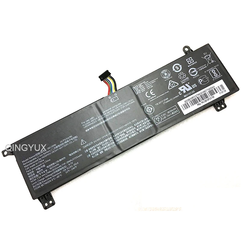 QINGYUX Новый 7 5 V 27Wh 3635mAh 0813006 Аккумулятор для ноутбука lenovo ideapad 5B10P23790