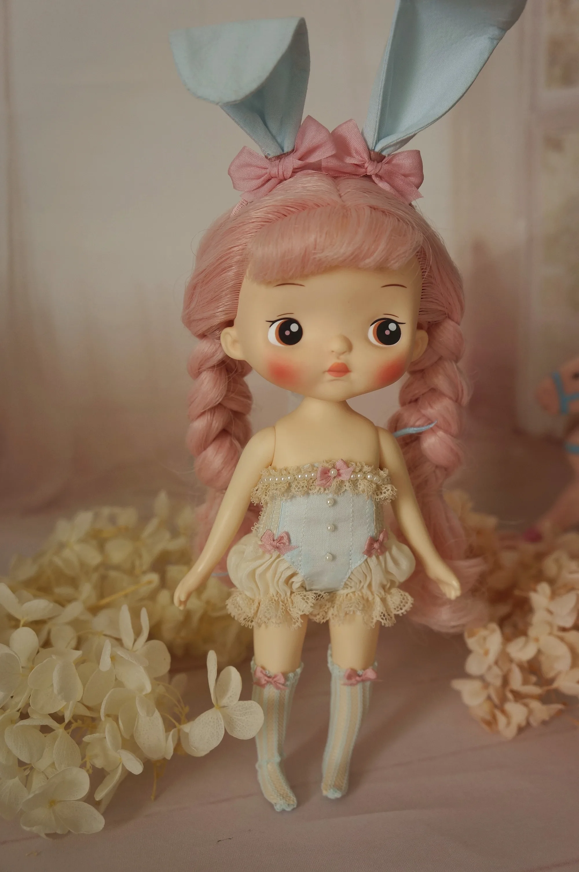Новинка, комплект из 3 предметов, изысканное платье blyth dolls элегантное платье с тыквой+ чулки с бантом+ повязка на голову с кроликом, специальное платье для azone s holala