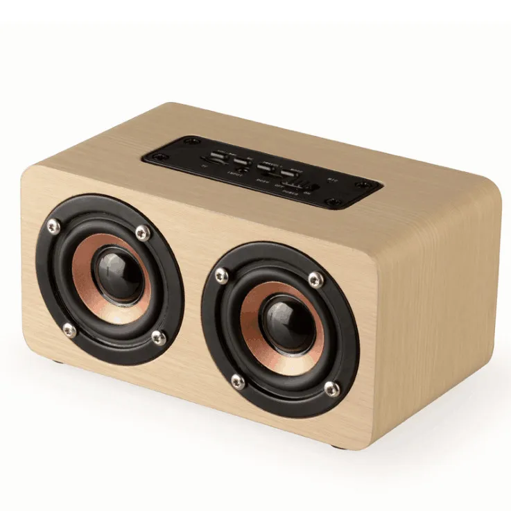 Деревянная Bluetooth Колонка в стиле ретро HIFI беспроводные двойные колонки 3D