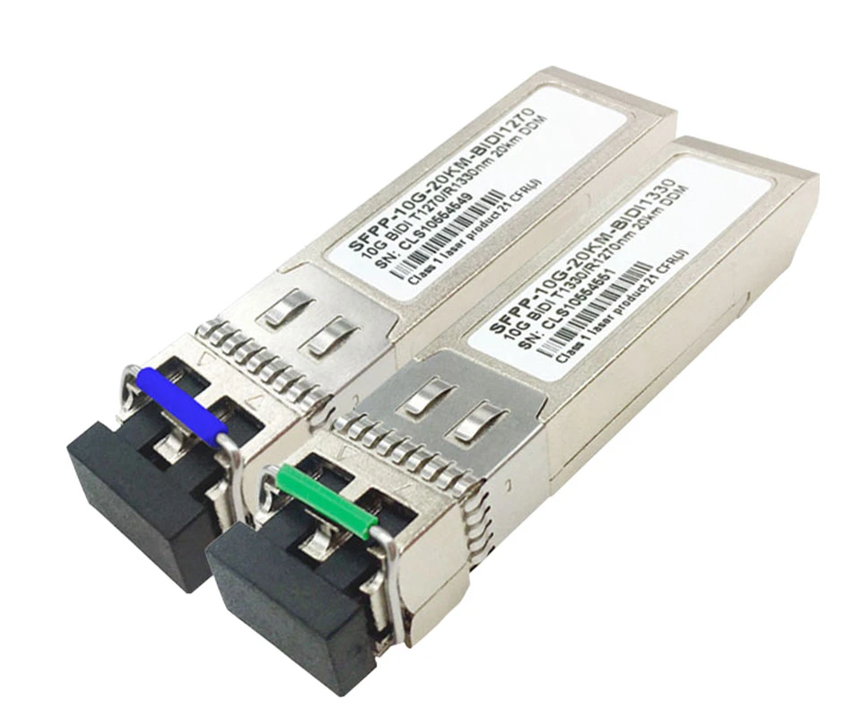 SFP 5 пар 10G BIDI 20KM T1310/R1270 LC модуль mini fiber GBIC трансивер одномодовый одноволоконный
