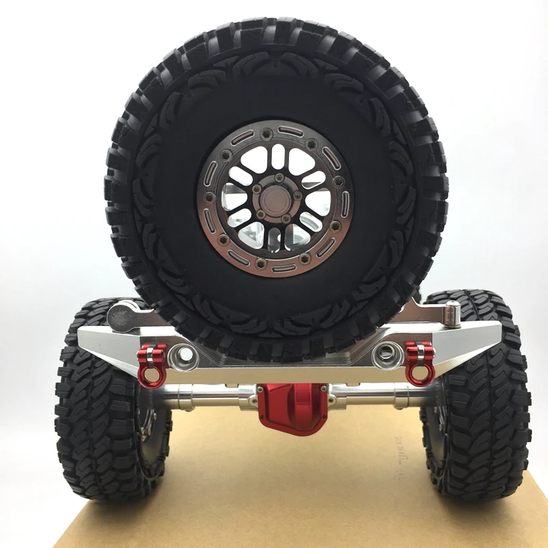 AXIAL SCX10 upgrade metal Rear Bumper Bull Spare Tire Carrier Shackles For Rock Crawler Rc Truck II Jeep 90035 AX90046 | Игрушки и хобби