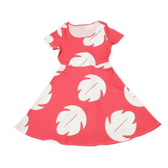 

Cartoon Lilo Cosplay Dress Hawaiian Skater A Line Dress Women Halloween Party Cosplay Costume Family Matching