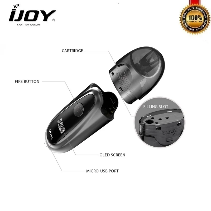 Электронная сигарета IJOY IVPC Kit Pod System 2 мл картридж встроенный аккумулятор 450 мАч