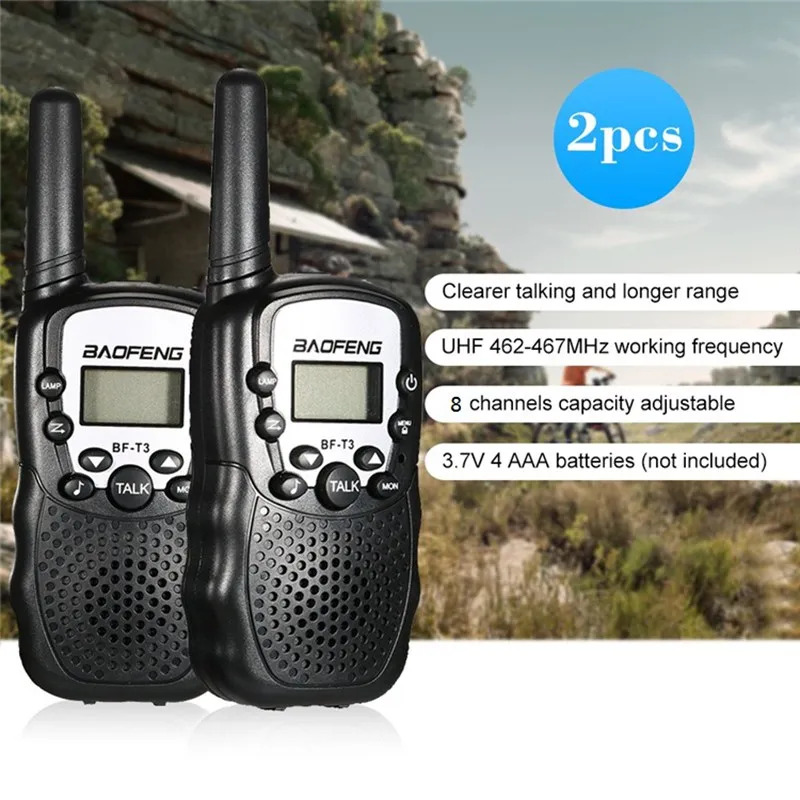 baofeng BF T3 BFT3 cb комплект мини детская рация для детей 2 шт автомобильная портативная