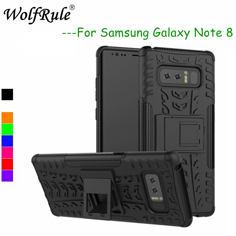Чехол для Samsung Galaxy Note 8 противоударный силиконовый + пластиковый чехол SM N950F Fundas|case
