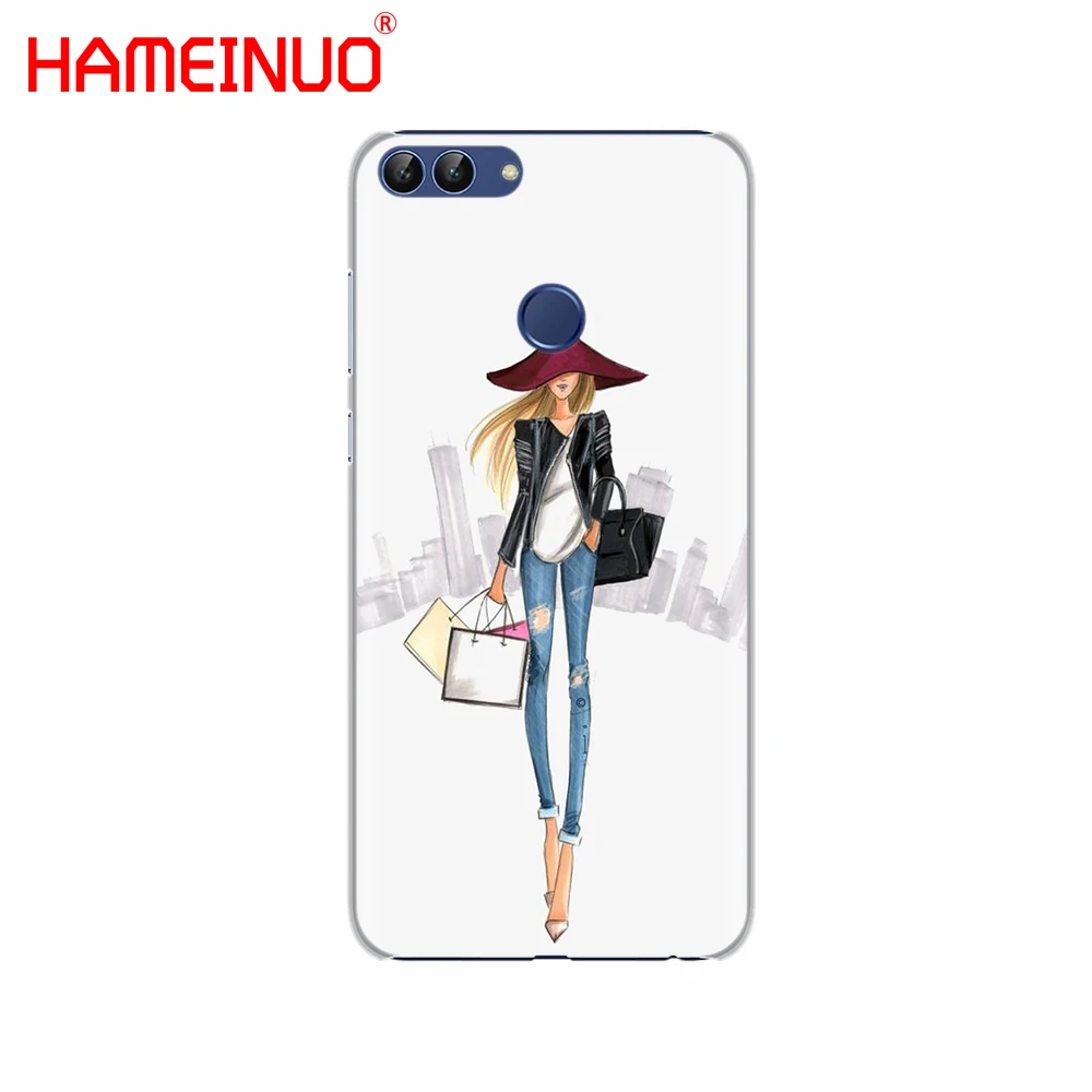 HAMEINUO красивый чехол для сотового телефона с надписью Love Dress Shopping Girl huawei Honor 7C Y5 Y625